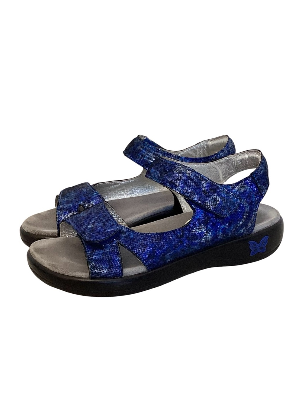 Alegria 6-6.5 (36) Joy 443 Sandals Women’s Leather Blue Comfort Shoes